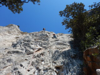 Capo Duomo a destra e L'Isola persa 5C+