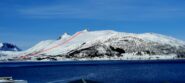 Itinerario visto dal Fjordbotn Camping