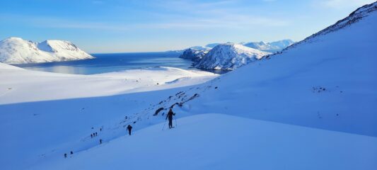 Si prende quota sulla dorsale in Storbukdalen