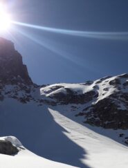 Panoramica del canalino salito