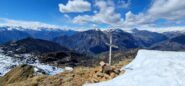 dal Monte Roux, il vallone di discesa in basso