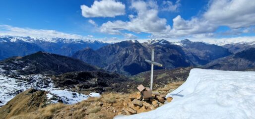 dal Monte Roux, il vallone di discesa in basso