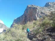 La parete per ora resta in ombra fino alle 10.30