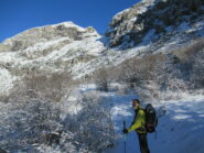 Salita verso le Mastrelle in ambiente invernale....