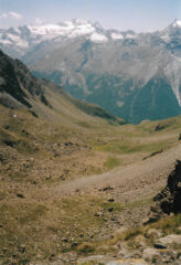 Vallone di Arpisson dal col Garin, guardando indietro