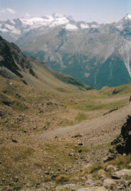 Vallone di Arpisson dal col Garin, guardando indietro