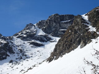 Dopo il col Proussera, in vista del canale