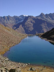 Il Lac Long dal sentiero di salita al Lac Mort