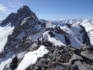 vista dalla cima verso l'Oronaye