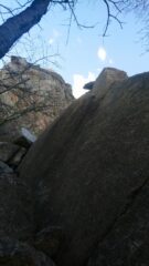 I primi tre tiri : Quattro spit di velluto (6a), Non Respirare (6a+), Lupo Alberto (5c)