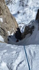 Ultimo tratto dopo il masso incastrato 