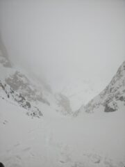 La visuale in discesa.