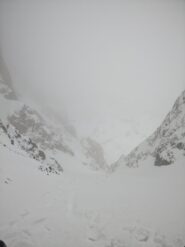 La visuale in discesa.