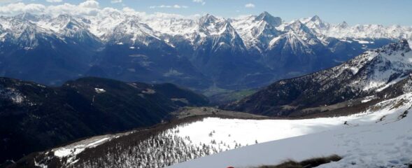 dalla cima del Morion vista su Lignan e valle centrale