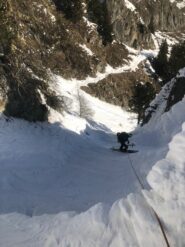 canalino con corda fissa