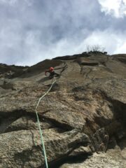 Il secondo tiro ora più fotografato della valle