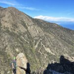 Alberto in cima ad un torrione