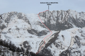 Parte alta del percorso (foto marzo 2020)