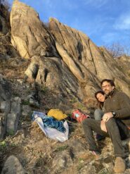 Martina e Clod sotto il settore destro