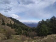 Sguardo verso la piana di Albenga dal Passo di Mezzaluna