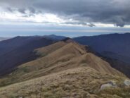 La dorsale spartiacque tra Arroscia e Argentina