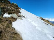 inizio prima neve sul crestone