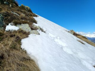 inizio prima neve sul crestone