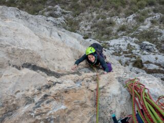 Anna sulla parte finale del quinto tiro
