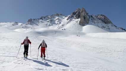 Salendo verso il canale nord