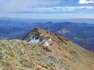 La cresta della Torretta vista dalla cima.