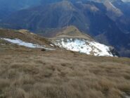 In discesa dalla Nord sul versante Ovest