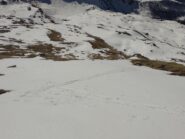 Pendio finale sotto la vetta