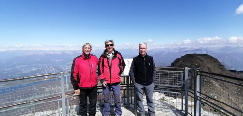 Con i compagni Giorgio e Pier Albino