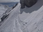 Pendenza tra le rocce sul Faina