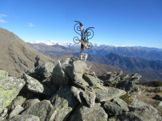 dalla vetta del Monte Rognoso vista sul Gruppo del Rosa