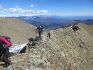 la lunga cresta che separa il Rognoso dalla Punta delle Croci