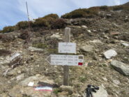 segnaletica sulla sterrata