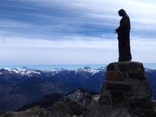 La madonnina di vetta.