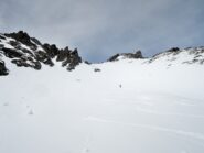 Pendio ripido percorso in discesa