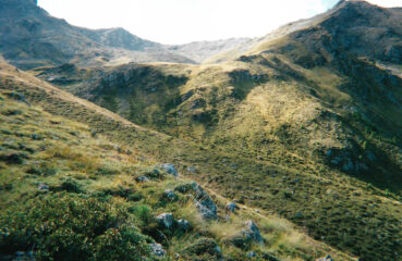 In salita verso il Col Tsaseche 