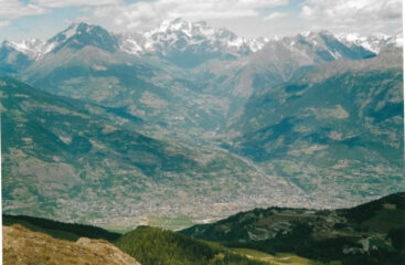 Aosta dai pressi della Pierre