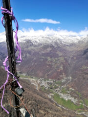 Dal Bec, panorama su Alpi Graie.