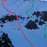 Linea di salita rossa 