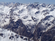 Il percorso  visto dalla Rognosa (foto d'archivio)