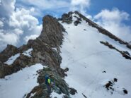 Il canale è la cresta percorsa