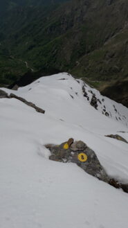 difficoltosa la discesa con queste condizioni..