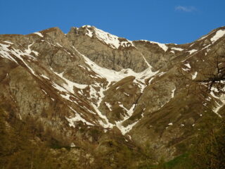 La cima al mattino dall'Alpe Penna