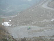 discesa sul versante della valle di Susa