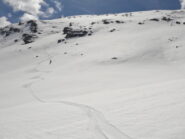 Ultima parte dei pendii sommitali, prima del pianoro