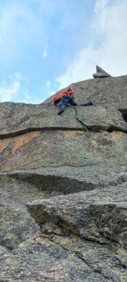 La variante seguita su L4 vista dal punto di sosta S3